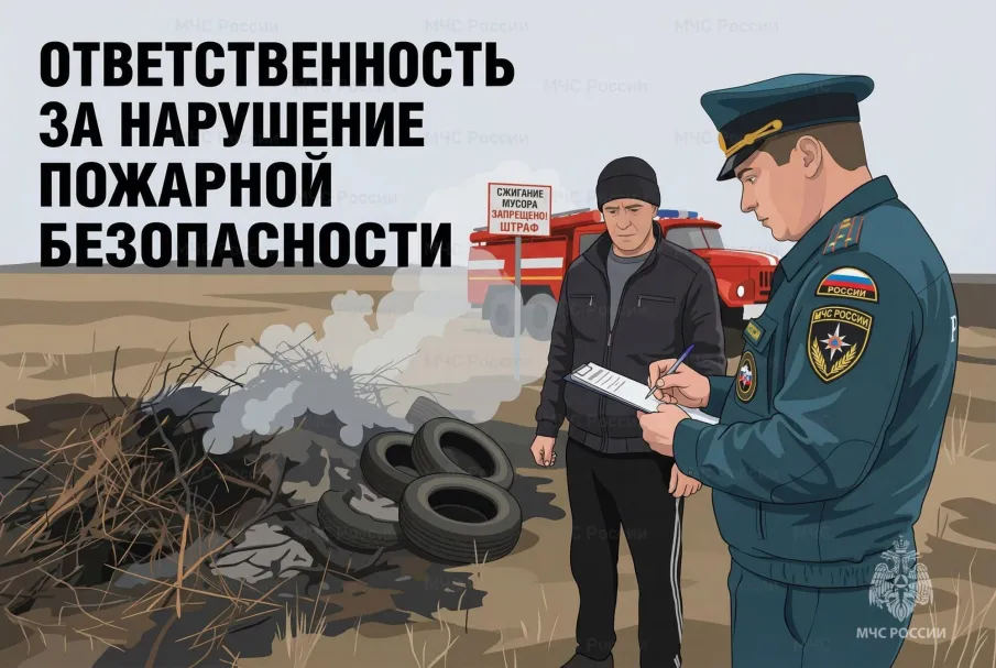 Сжигание сухой травы и мусора: ответственность и последствия